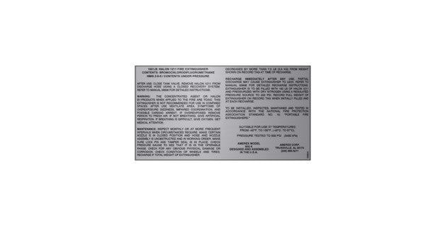 Amerex Fire 03624-P001 Nplate 600K 150 BCF Sales Pack of 1