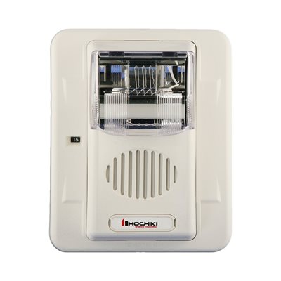 Hochiki HEC3-24PWW Horn Strobe 24VDC, Multi Candela, Plain No Lettering - The Fire Alarm Supplier