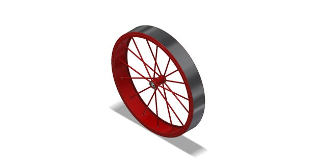 Amerex Fire 7607 Wheel ASY36X6RUB Red Sales