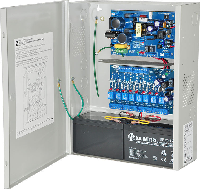 Altronix AL400ULACMCB UL Lst 12/24 VDC Sply W/ACM8CB
