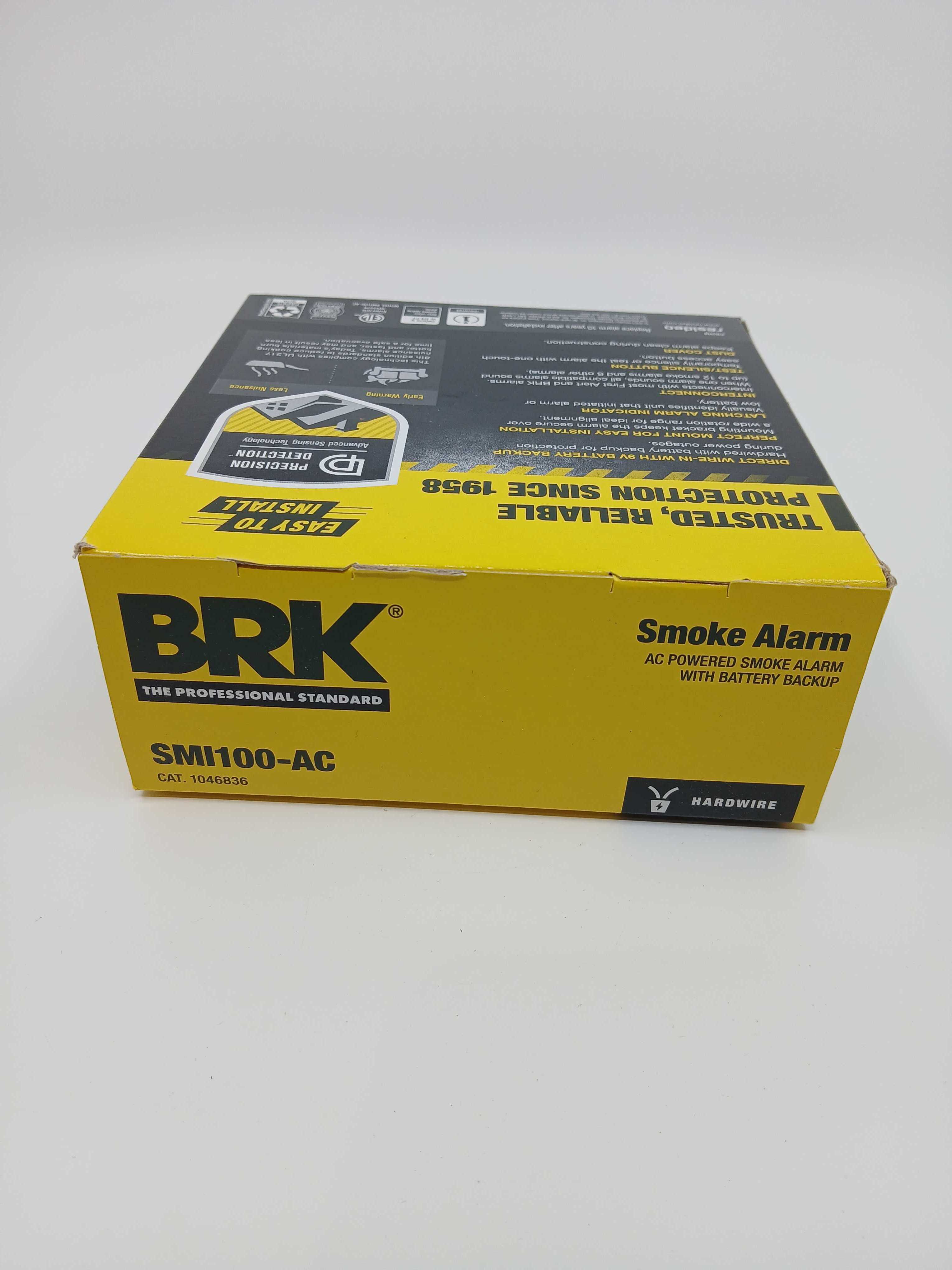 BRK SMI100-AC Interconnect Hardwire Smoke Alarm with Battery Backup (1046836) - The Fire Alarm Supplier