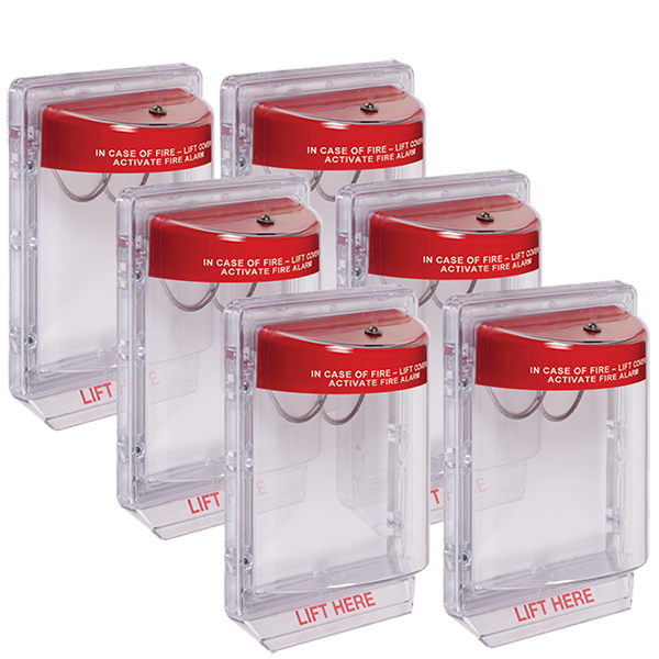STI STI-1200CP6 Stopper II Without Horn Fl Mt - Red Horn Housing - 6 Pack