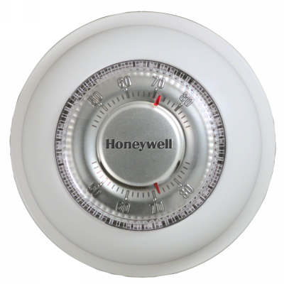 Resideo T87K1007/U T87K Round Non-Programmable, Heat Only, Mechanical Thermostat, T87K1007
