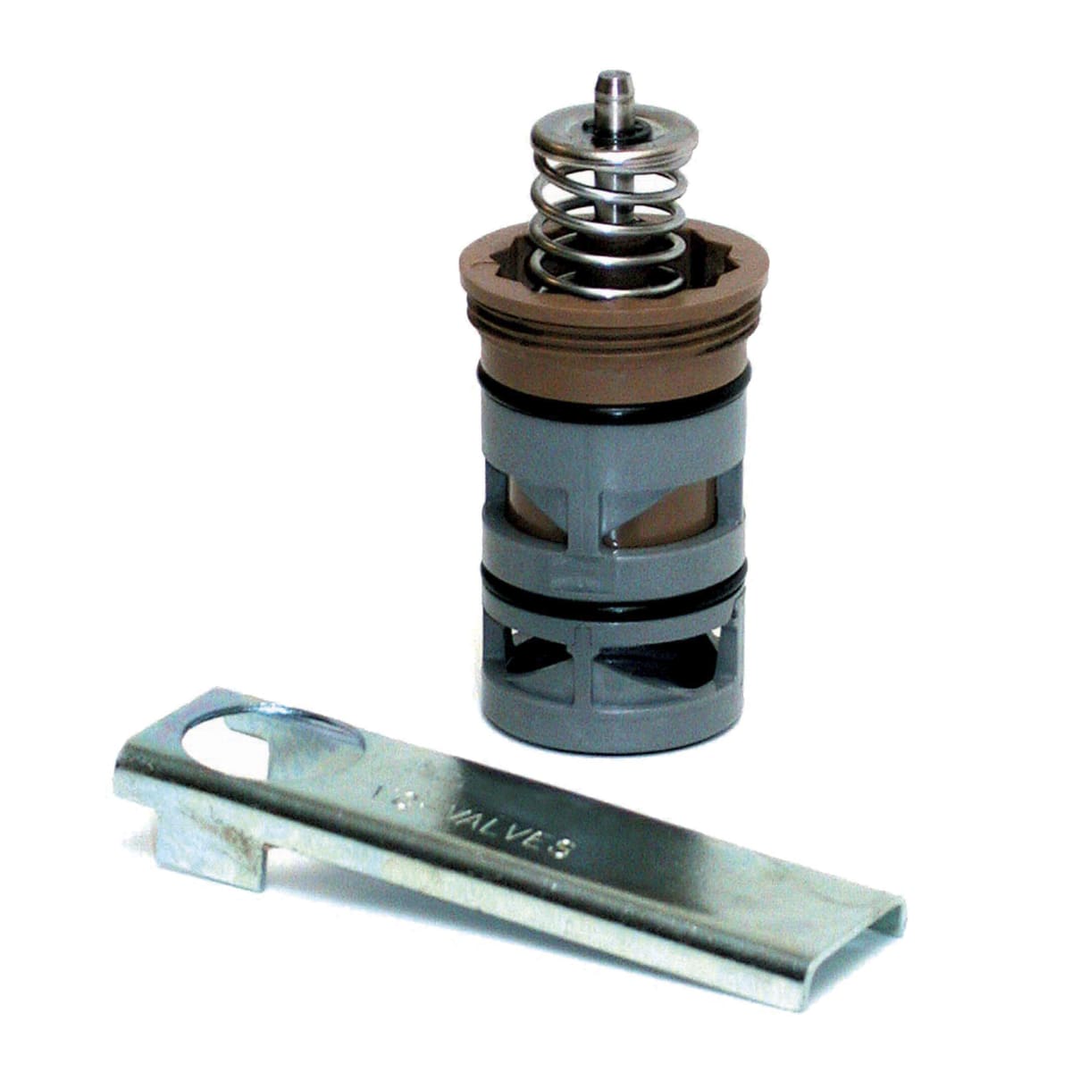 Honeywell Home VCZZ6100 replacement cartridge for VC series 3-way valves, used in fire alarm systems.