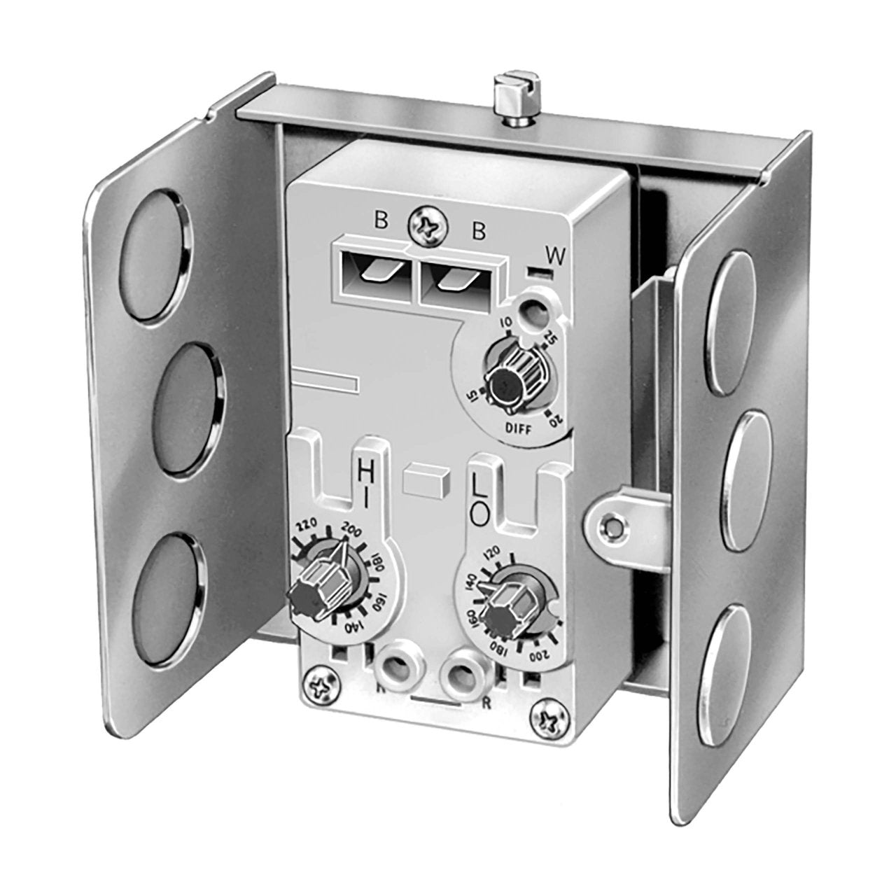 Resideo L6081A1036/U High & Low Limit Aquastat, 10-Degree(F) Fixed, 10-25-Degree(F) Differential, L6081A1036