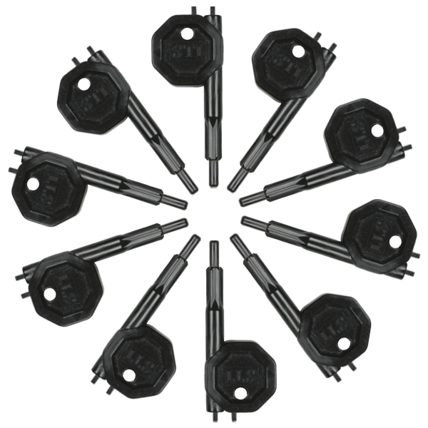 STI RP-K-10 Nittan Manual Call Point Reset Keys (Pack of 10) (RPK-10)