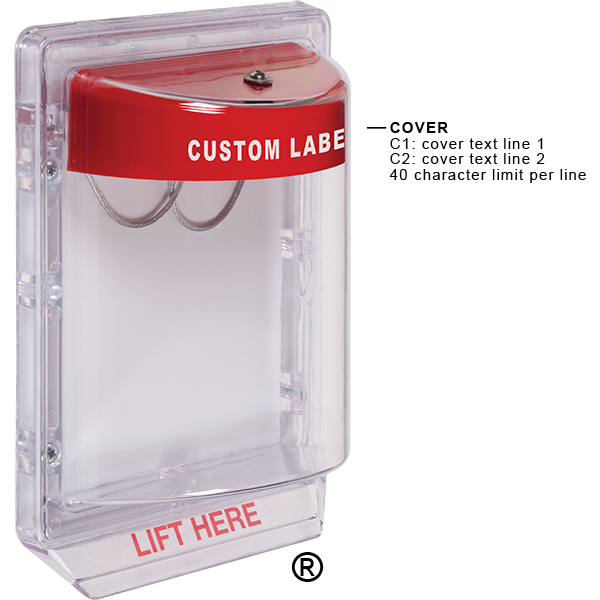 STI STI-1200CR Stopper II Without Horn Fl Mt - Red Horn Housing