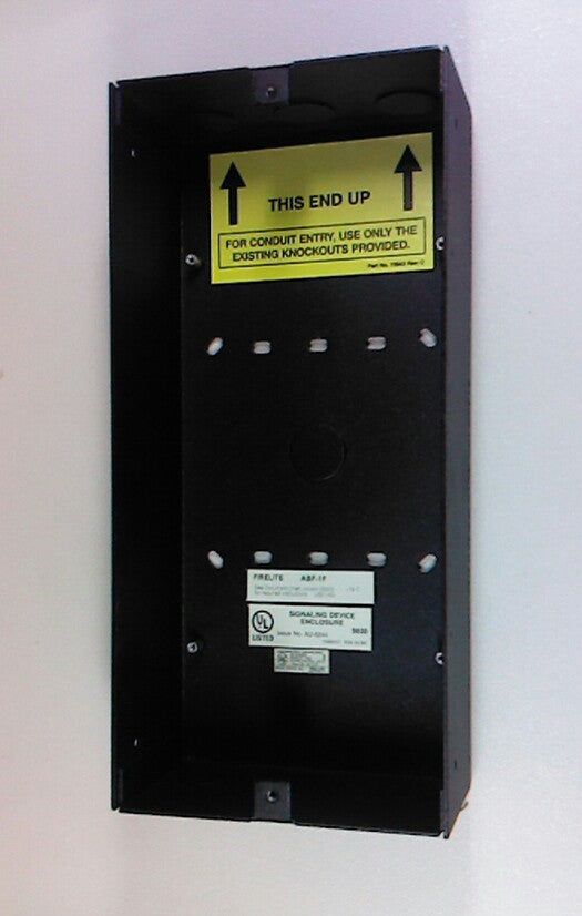 Fire-Lite ABF-1F annunciator flush box (trim plate not shown)