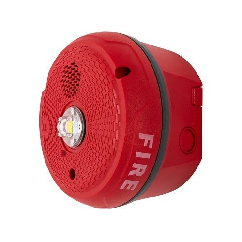 System Sensor PC2RKLED L-Series outdoor ceiling-mounted horn strobe with LED light, designed for reliable alert signaling.