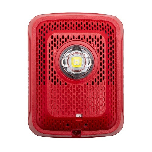 System Sensor SPSRLED-SP L-Series LED Speaker Strobe, "FUEGO" Text - The Fire Alarm Supplier