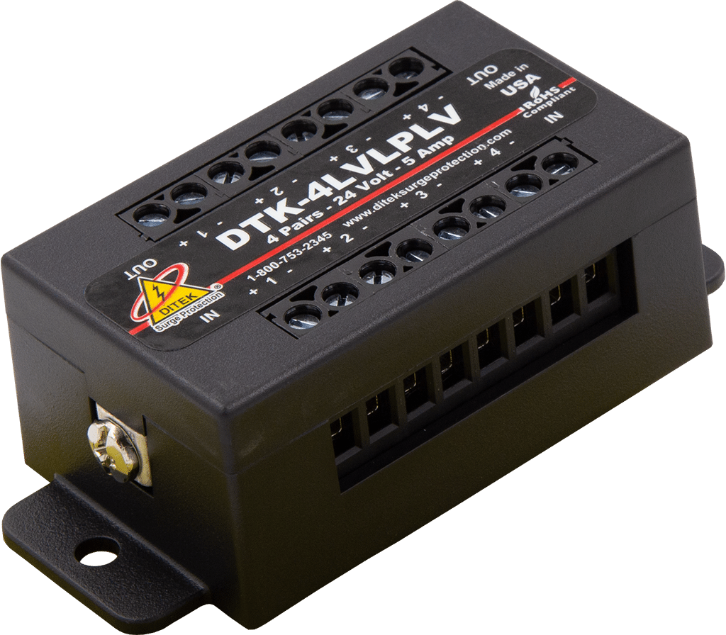 DITEK DTK-4LVLPLV Data and Signaling Circuit Surge Protector