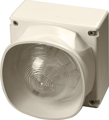 Apollo 55000-299APO XP95 Open-Area Multi-Tone Sounder VID - Outdoor - White Body (Red Flash) - Isolating