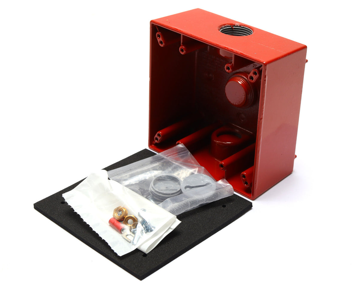 Kidde 74347U Weatherproof Surface Mount Box, Outdoor Rated, Red - image 1