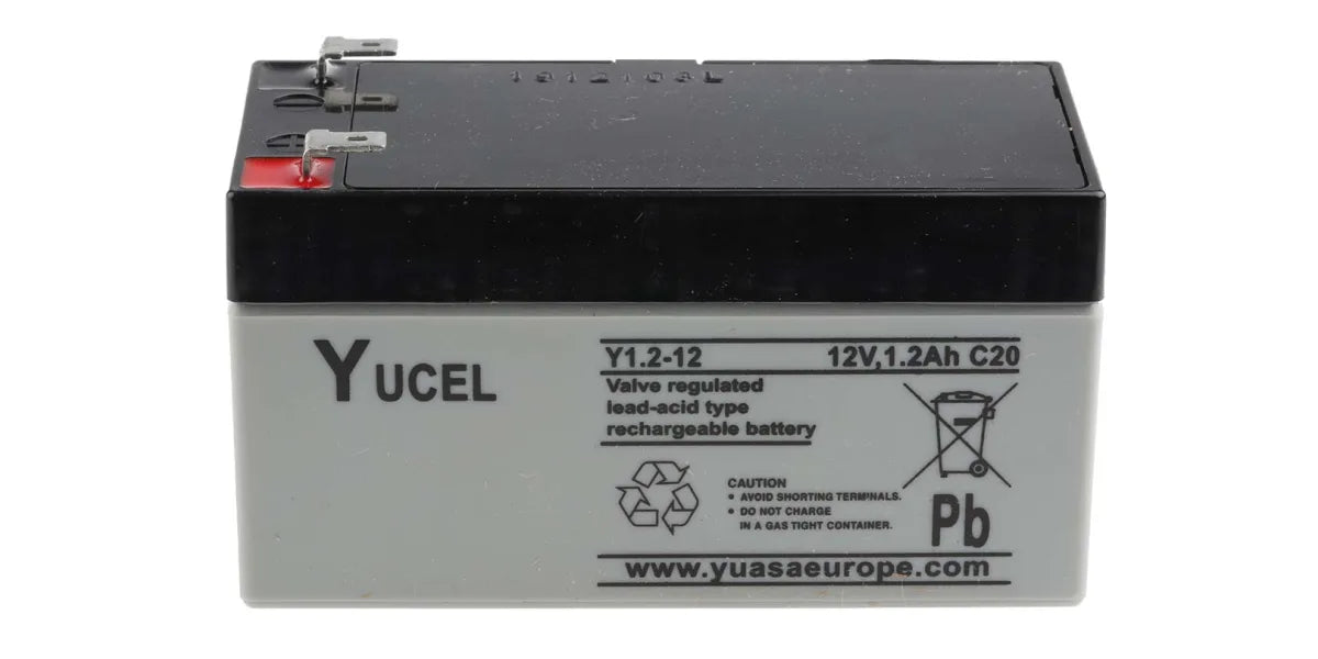 YUASA YUCEL Battery RB12 1.2 AH 12V Non flame retardant