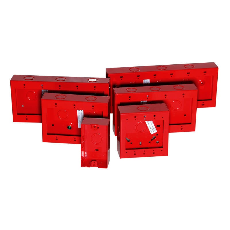 Space Age IGB2R IGB Backbox 2 Gang Red Surface 4-5/8 X 4-5/8 X 2DP - image 1