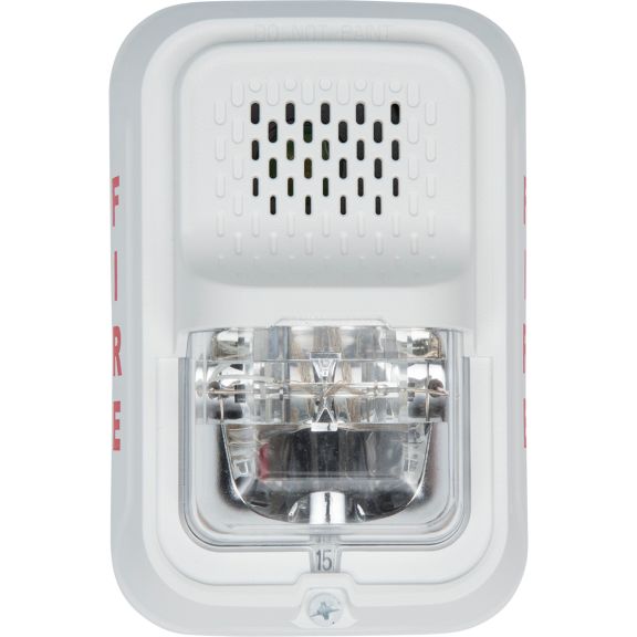 System Sensor P2GWL L-Series Horn Strobe 2-Wire White Wall, Compact