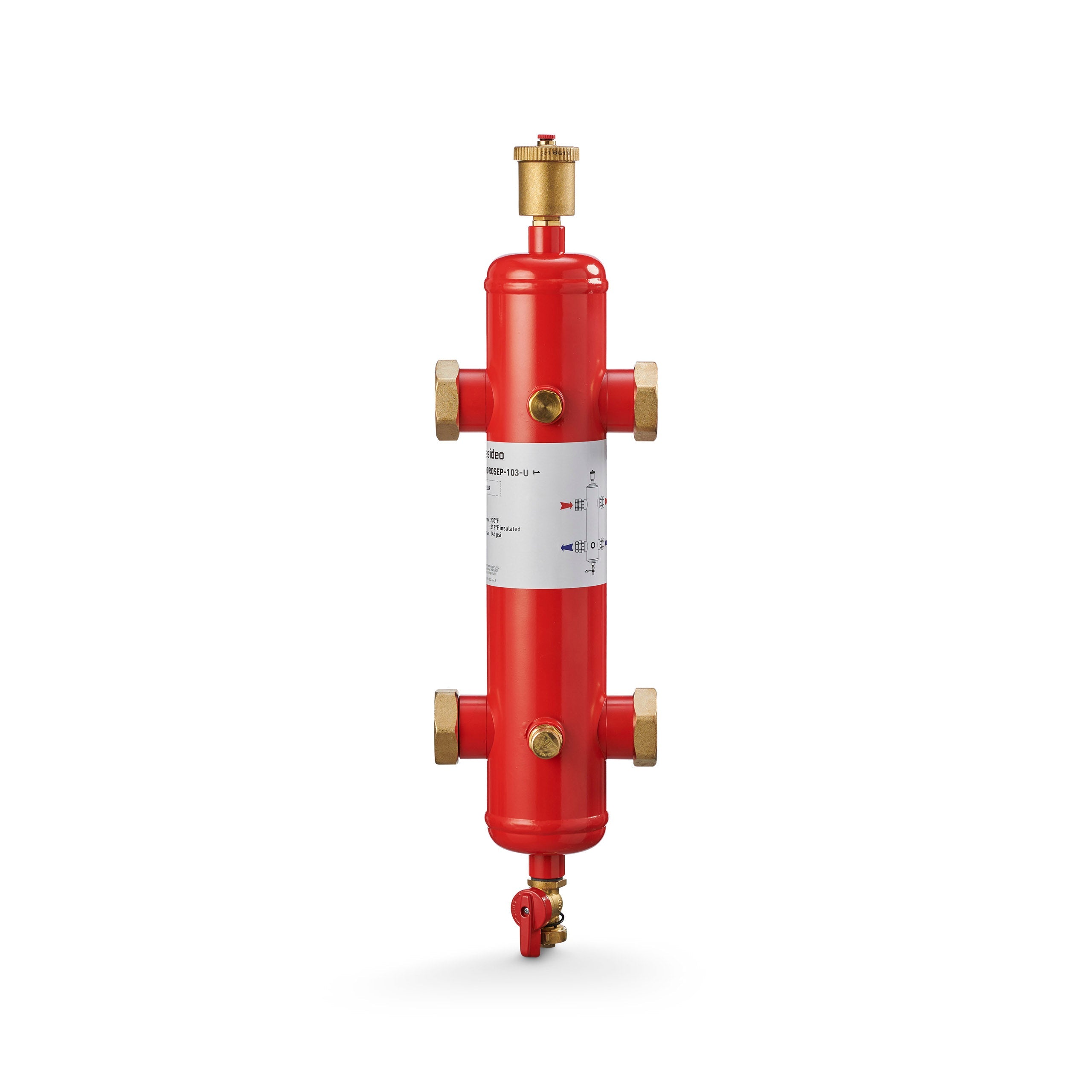 Resideo HYDROSEP-105-U/U 2" Union Hydraulic Separator, HYDROSEP-105-U
