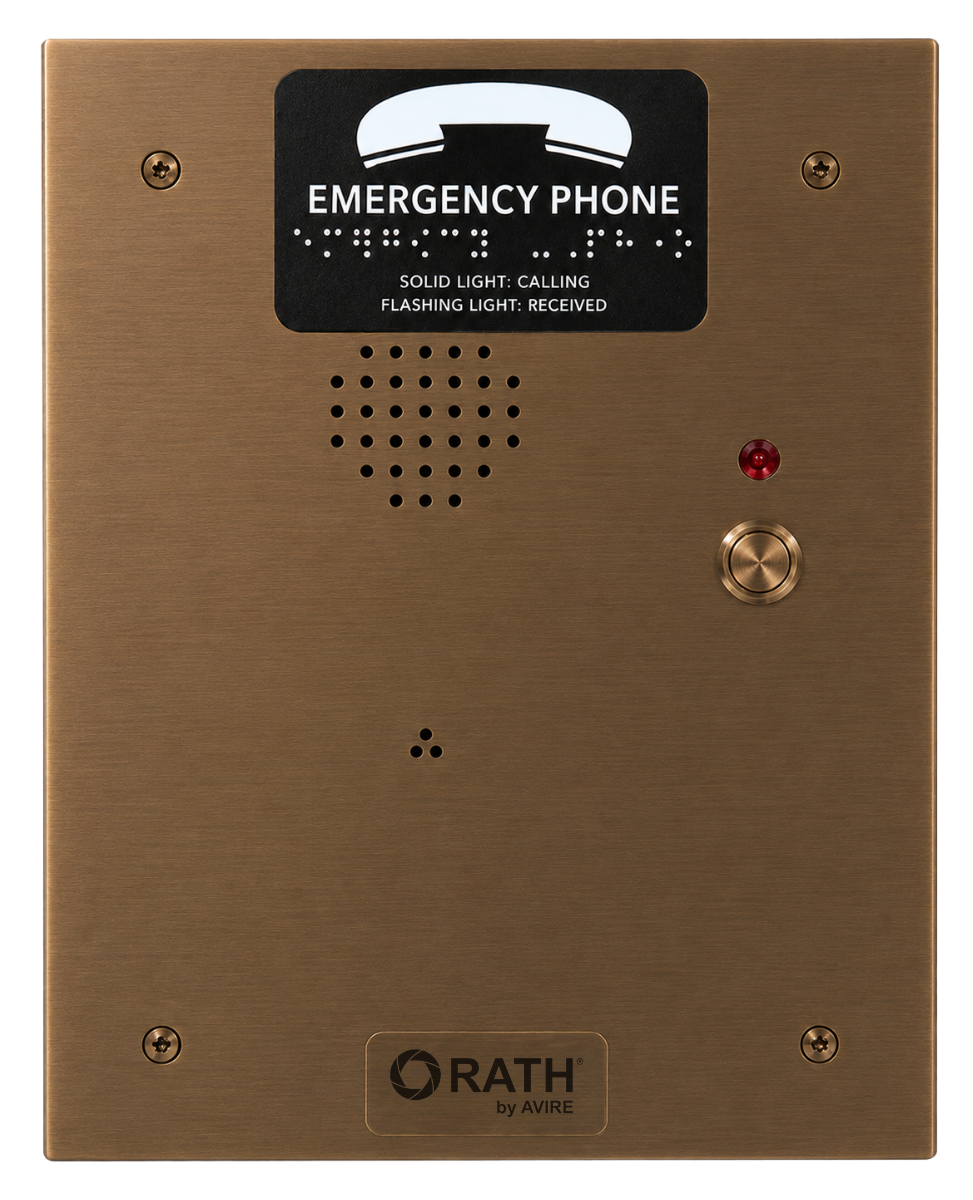 Rath Communications 2100-958NMBIP Flush Mount IP Call Box
