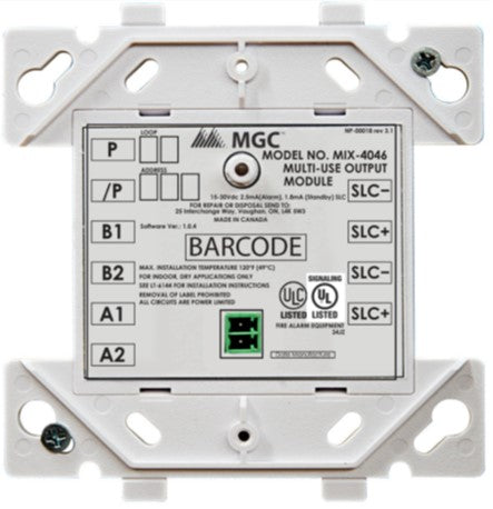 Mircom MIX-4046 4000 Series Supervised Output Module