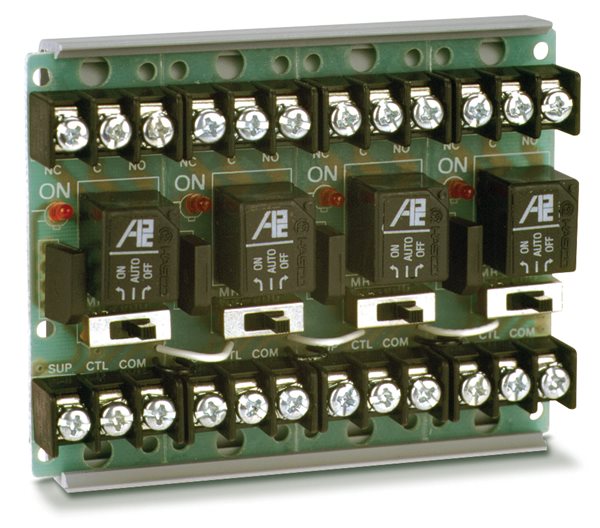 APC MR-604/T MR-600 Series Override Relays, SPDT, 4 Module Position, Track Mount