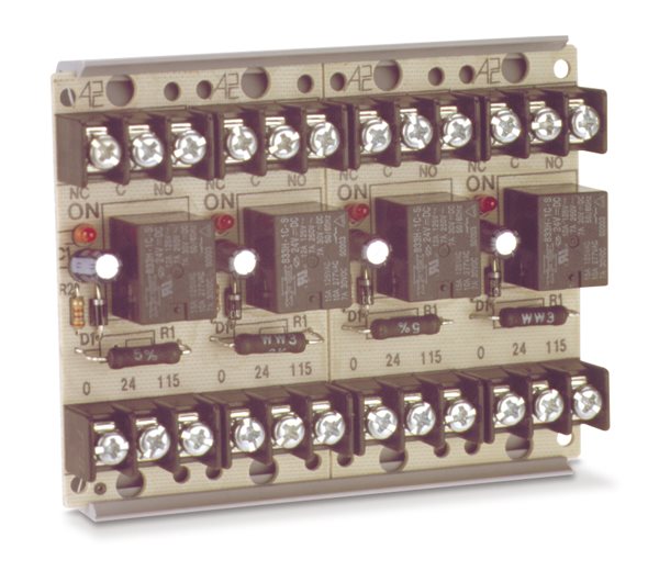 APC MR-804/T MR-800 Multi-Voltage Relays, SPDT, 4 Module, Track Mount