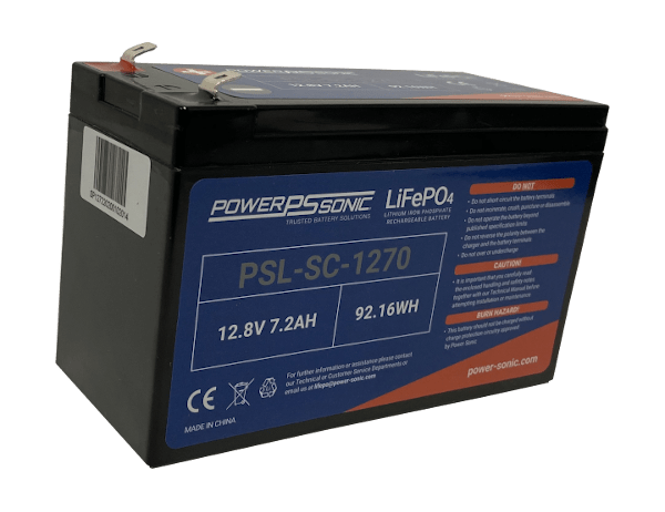 Power Sonic PSL-SC-1270 F2 PSL-SC-1270 12.8V7.2AH LiFePO4