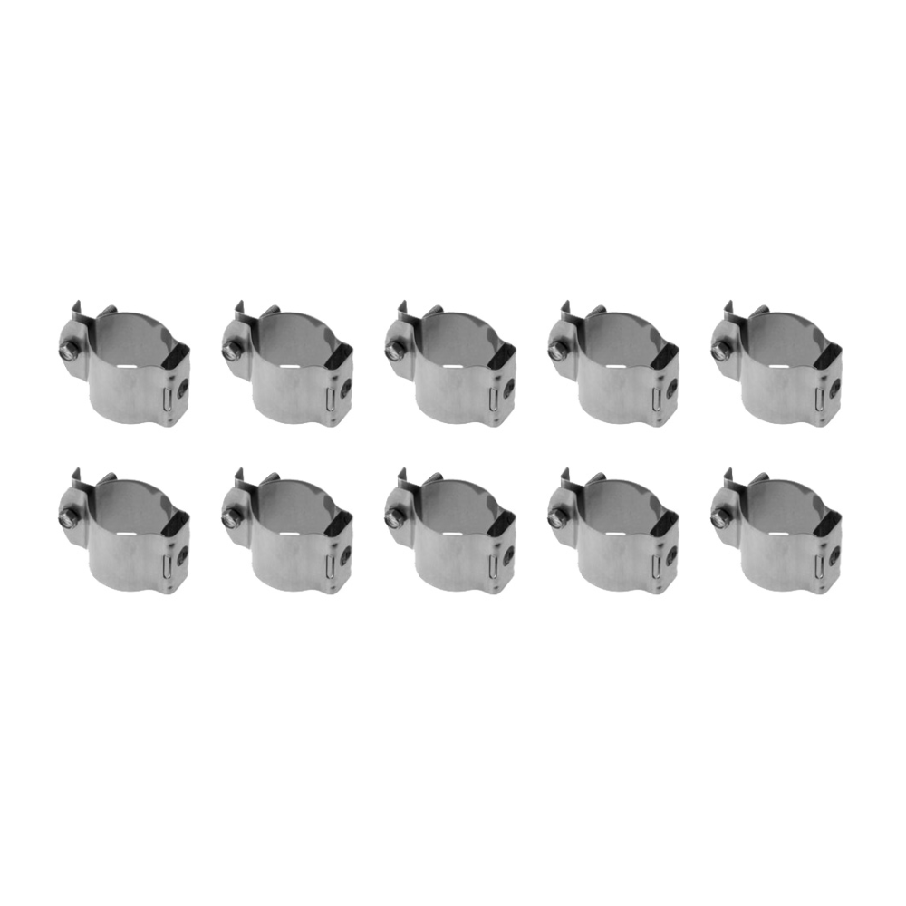 RFS Technologies CLAMP-12 KIT HNGR fire alarm mounting clamp for DragonSkin fire safety system, shown in the image.