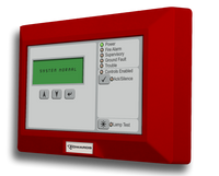 Edwards RLCD-R-2 Remote Annunciator Compatible with EDGE-ML Series, LCD, No Common Controls, Red, English, Edwards