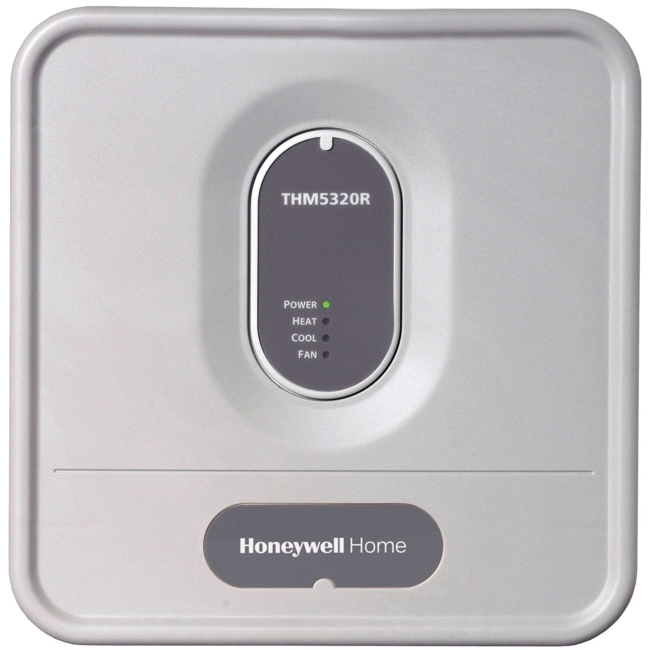 Resideo Honeywell Home YTH6320R1001/U smart thermostat with equipment module, showing digital display and control buttons.