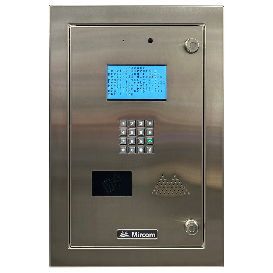 Mircom TX3-2000-8CR-C Reinforced 2000 Name Electronic Directory Flush Mount Telephone Access Kit
