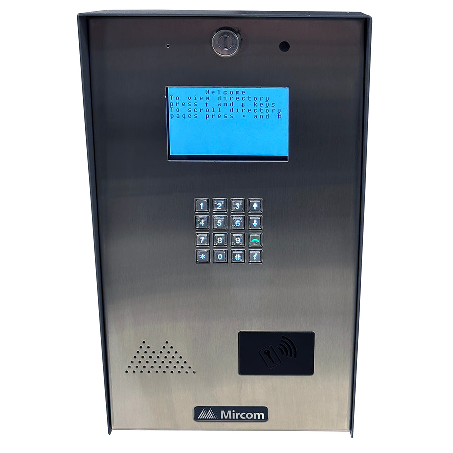 Mircom TX3-2000-8UR-C Reinforced 2000 Name Surface Mount Tele Access with Card Reader Option