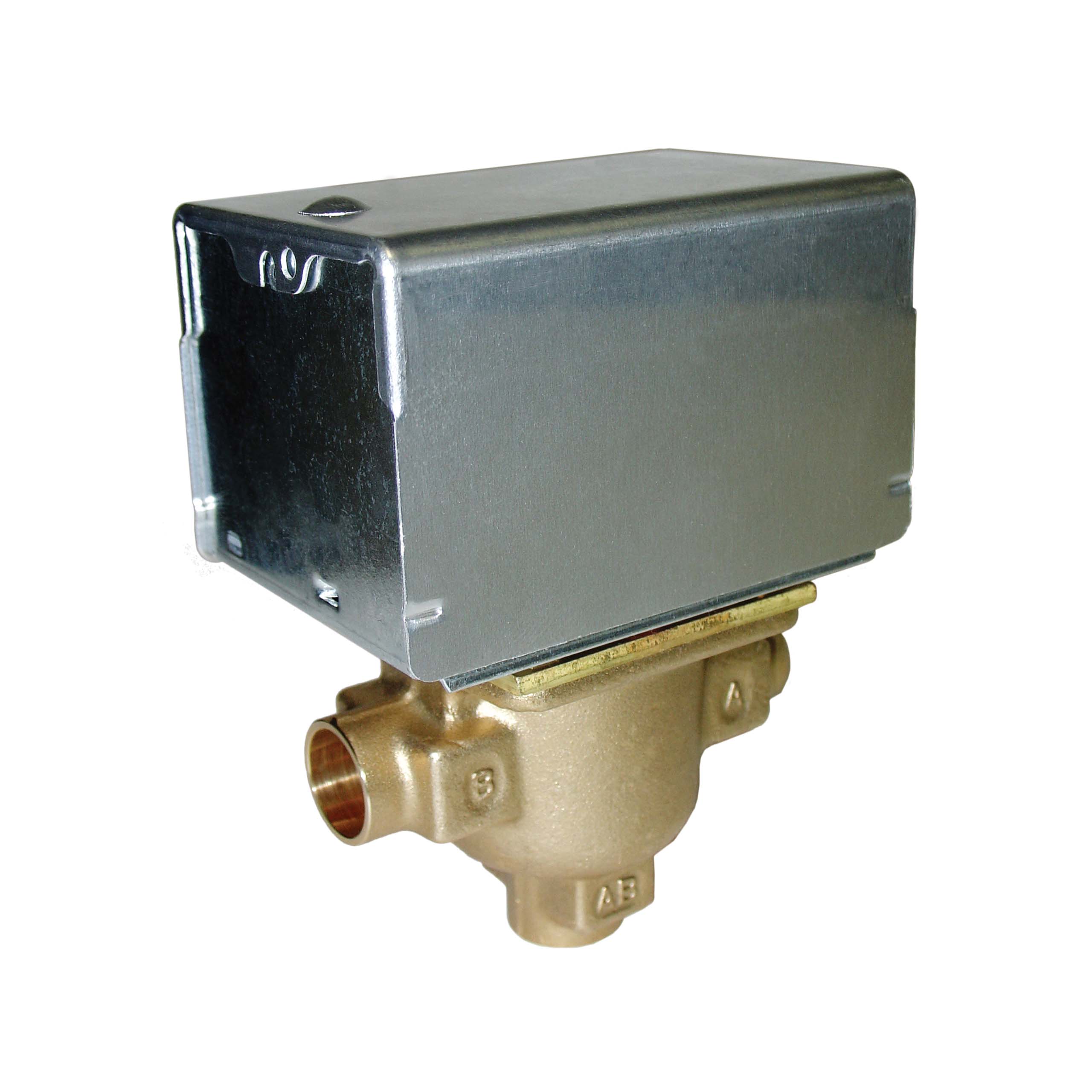 Resideo V8044E1003/U 1/2" Sweat Connection 3 Way Zone Valve, port A normally closed, w/ end switch (24v)