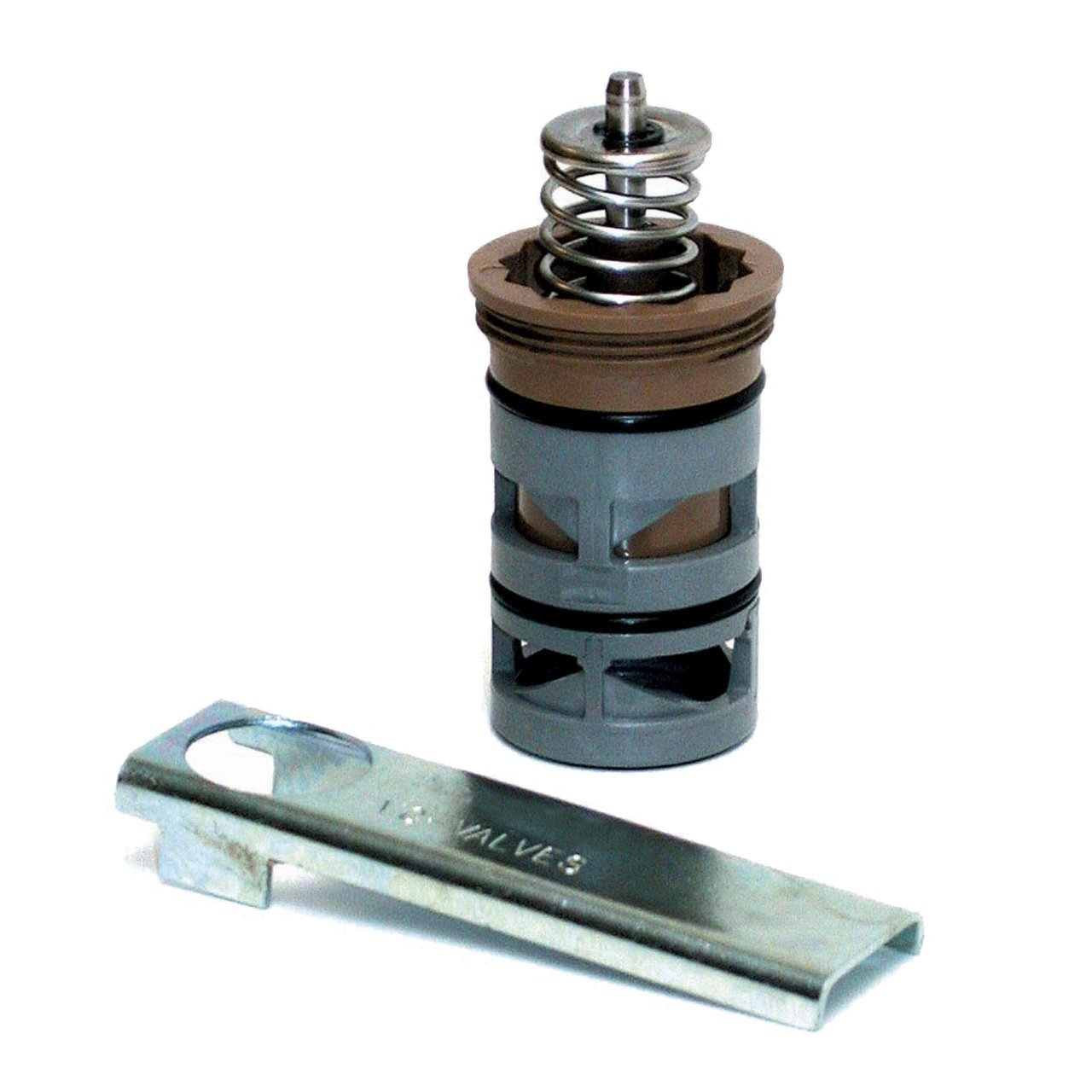 Honeywell Home VCZZ6100 replacement cartridge for VC series 3-way valves, used in fire alarm systems.