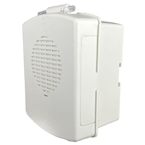 Eaton Wheelock EL4XHN-NW horn with four surface boxes, white finish, mounted on wall, for industrial or commercial use