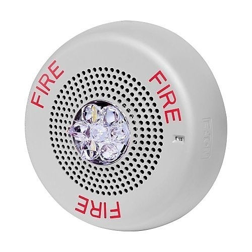 Eaton Wheelock ELCHSWC Eluxa LED Chime Strobe, Ceiling, White, FIRE Lettering, 24V - image 2