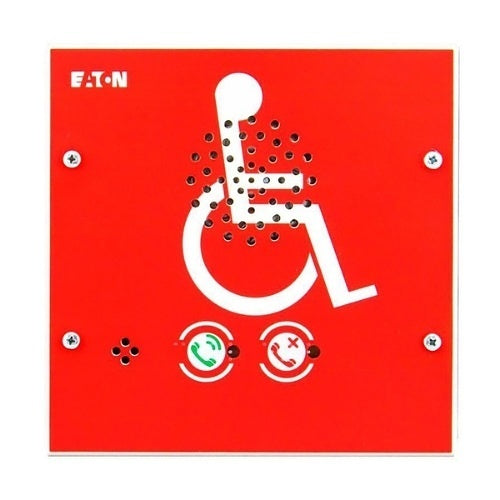 Eaton Wheelock VoCALL 16 US digital area of refuge fire alarm system with control unit and display screen