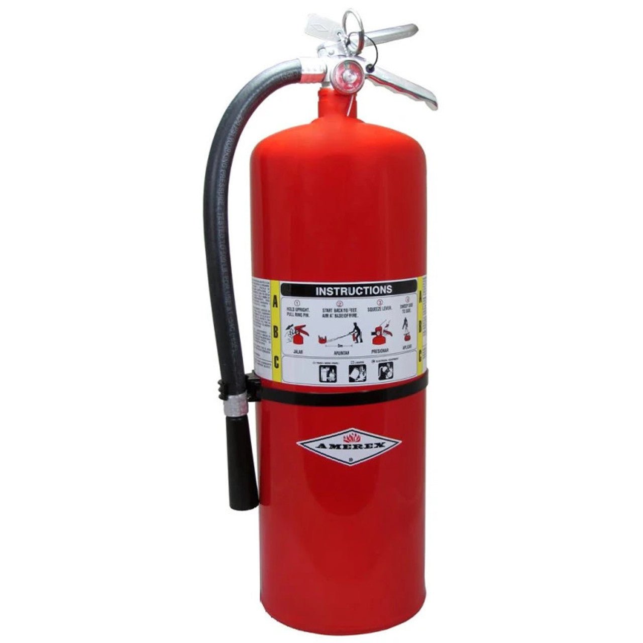 Amerex A411 Fire Extinguisher, ABC, 20lb, 10A120BC With Wall Bracket - The Fire Alarm Supplier