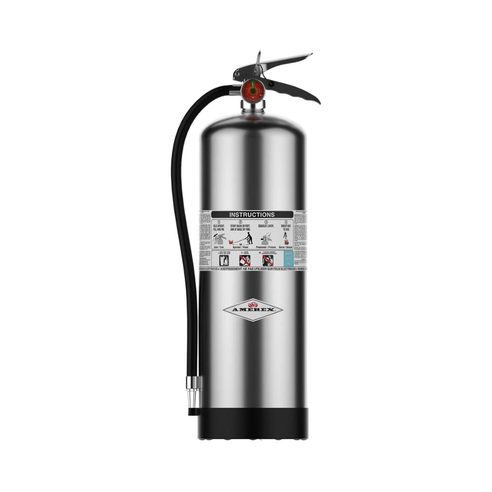 Amerex B240 Stored Pressure Water Fire Extinguisher, 2.5 Gallon for Class A Fires - The Fire Alarm Supplier