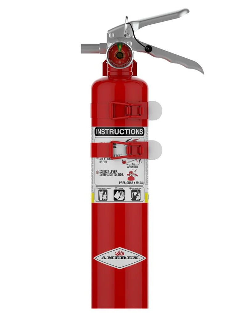 Amerex B417TS (2 Straps) 2.5lb ABC Fire Extinguisher (15230) - The Fire Alarm Supplier