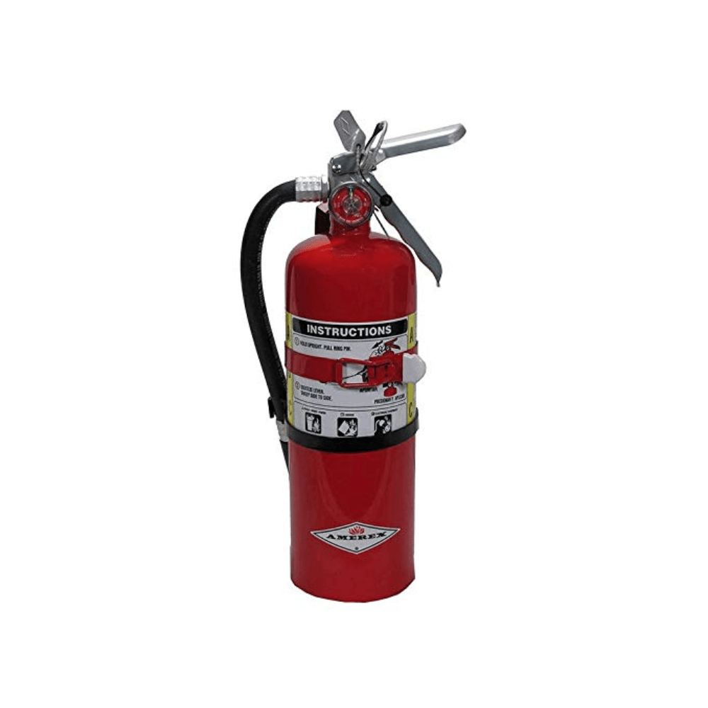 Amerex B500T Fire Extinguisher, 2A:10B:C, Dry Chemical, 5 lb - The Fire Alarm Supplier