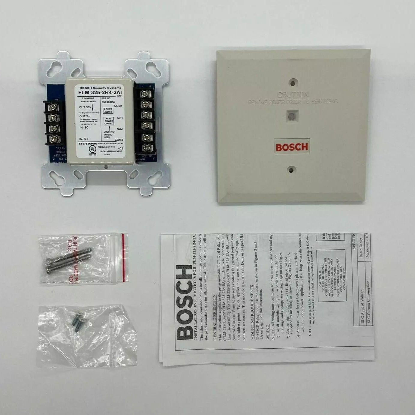 Bosch FLM - 325 - 2R4 - 2AI Dual Relay Module with Isolator - The Fire Alarm Supplier