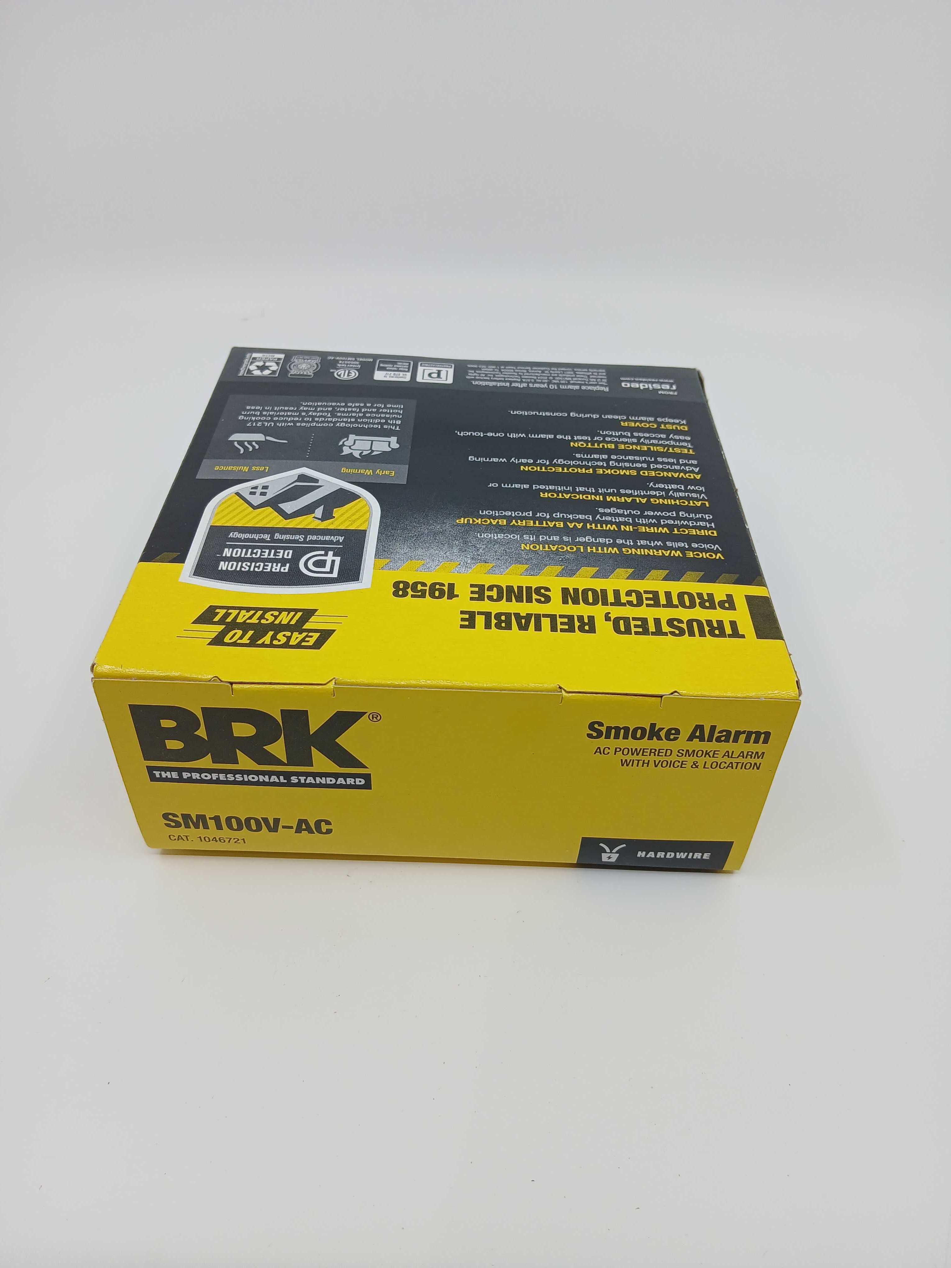 BRK SM100V-AC Interconnect Hardwire Smoke Alarm with Battery Backup (1046721) - The Fire Alarm Supplier