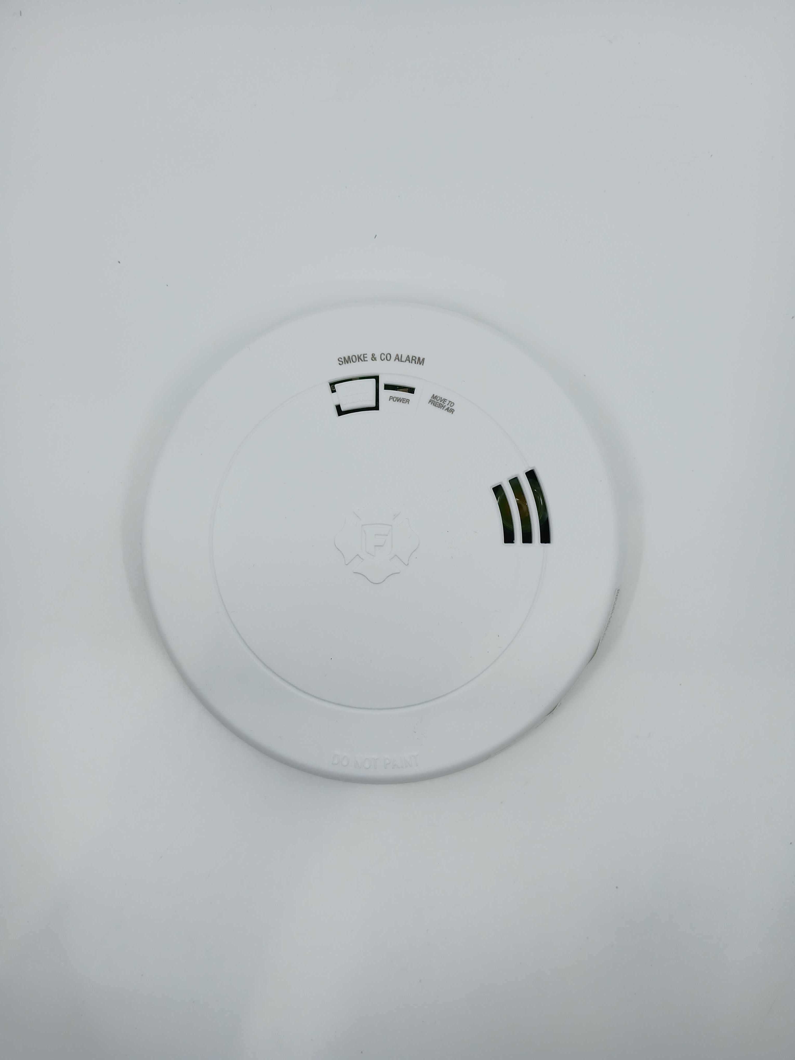 BRK SMCO210V 10-year sealed battery combo smoke alarm showing digital display and test button for home safety.
