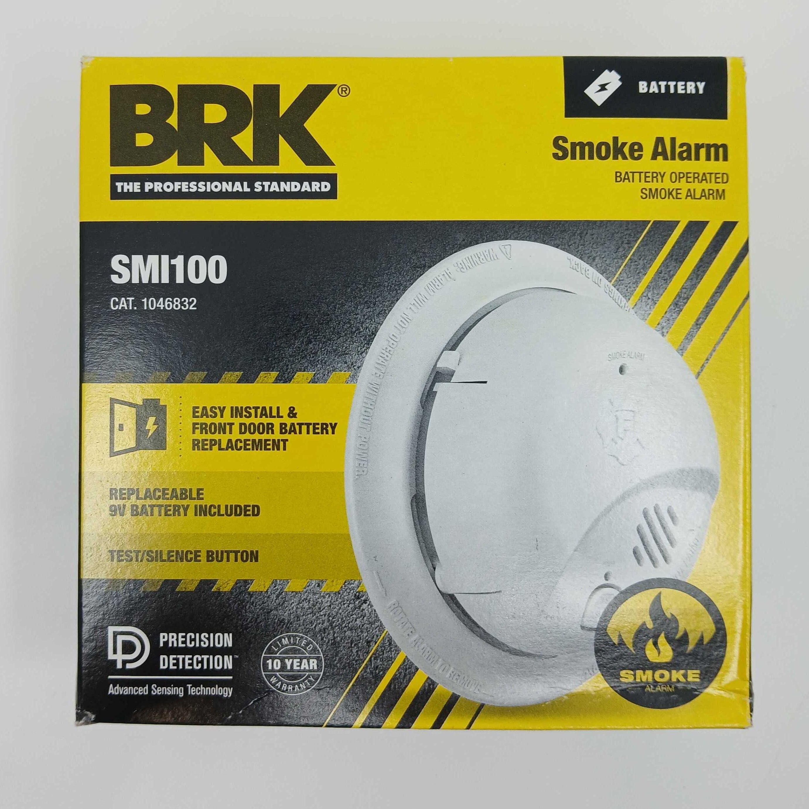 BRK SMI100 Battery-Operated Smoke Alarm (1046832) - The Fire Alarm Supplier