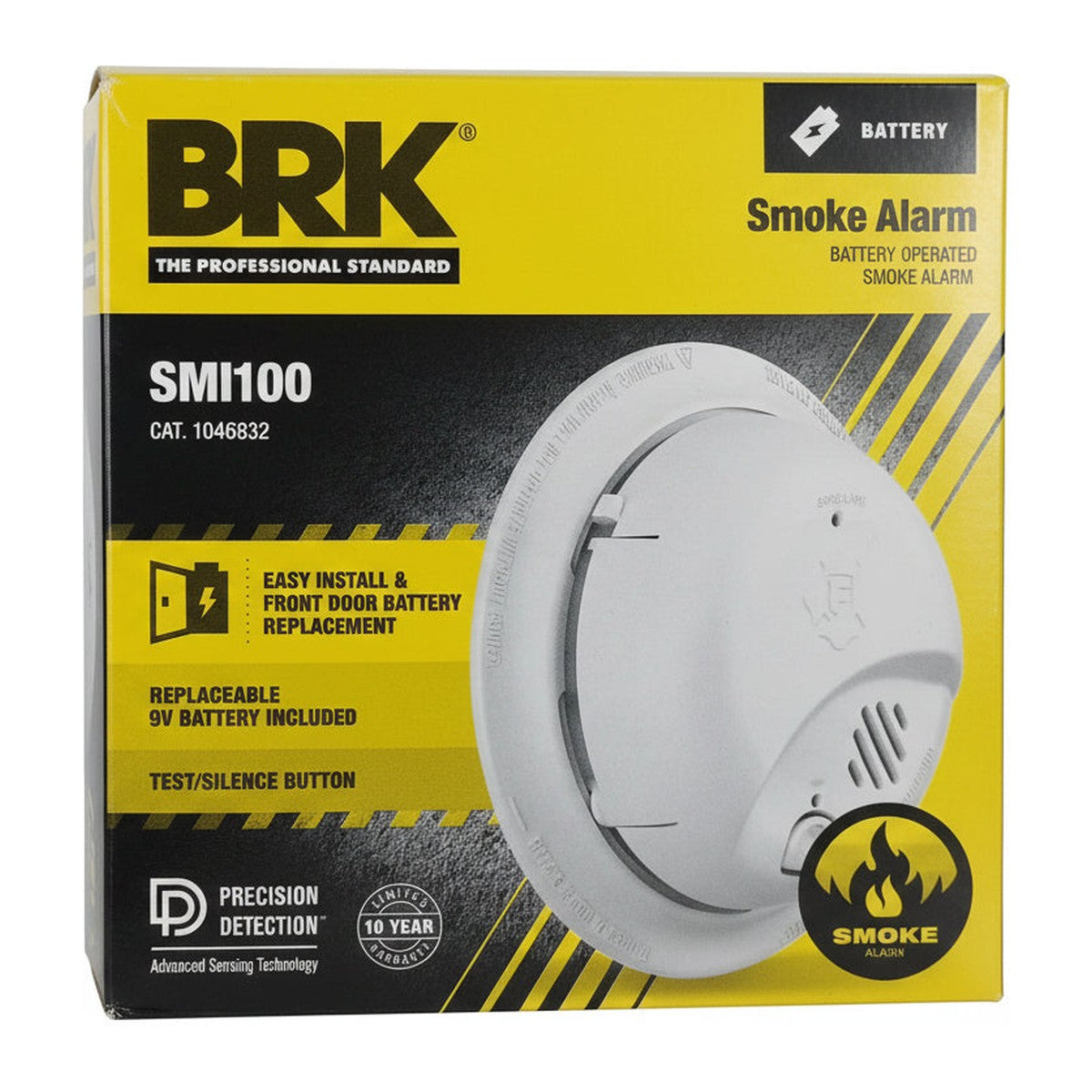 BRK SMI100 Battery-Operated Smoke Alarm 1046832