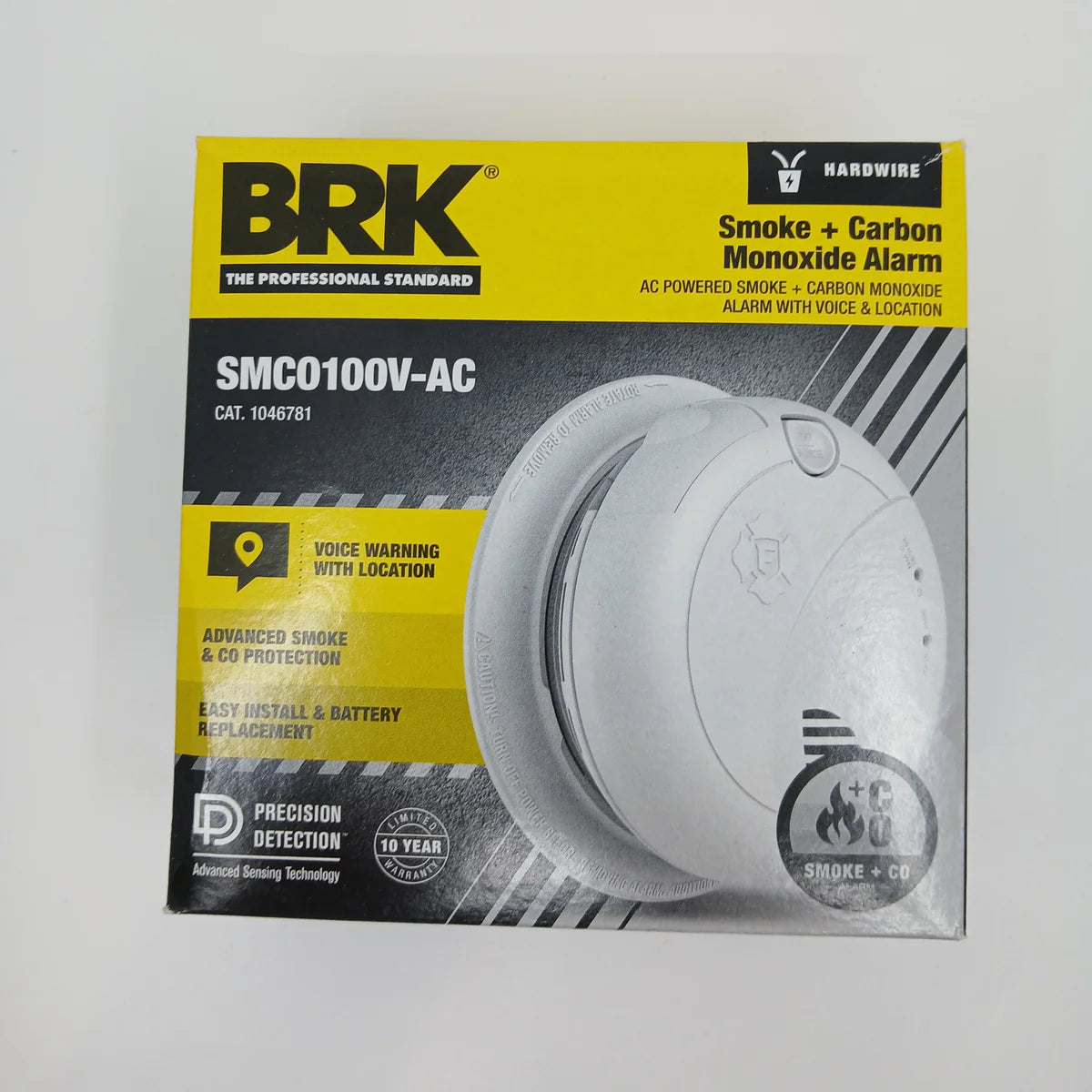BRK SMCO100V-AC Interconnect Hardwire Smoke and CO Alarm (1046781) - The Fire Alarm Supplier