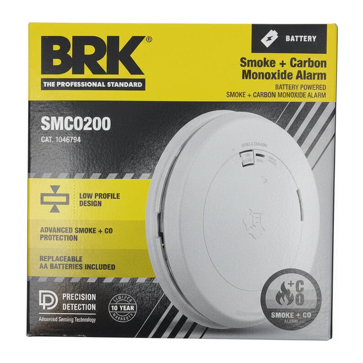 BRK SMCO200 Battery-Operated 2-In-1 Smoke and CO Alarm (1046794)
