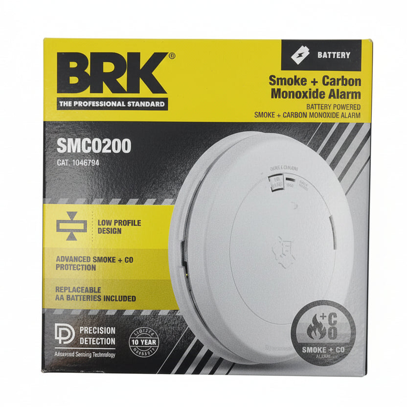 BRK SMCO200 Battery-Operated 2-In-1 Smoke and CO Alarm (1046794) - The Fire Alarm Supplier
