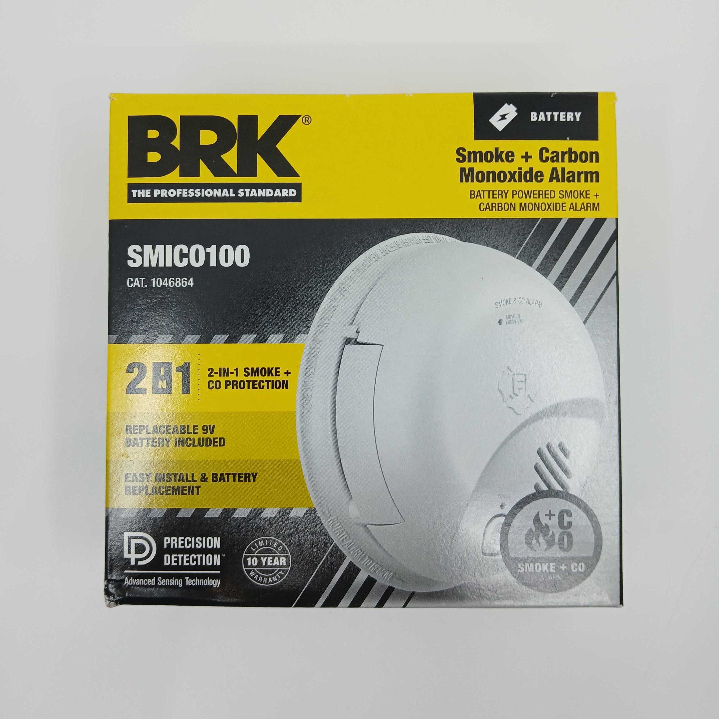 BRK SMICO100 Smoke and Carbon Monoxide Alarm (1046864) - The Fire Alarm Supplier