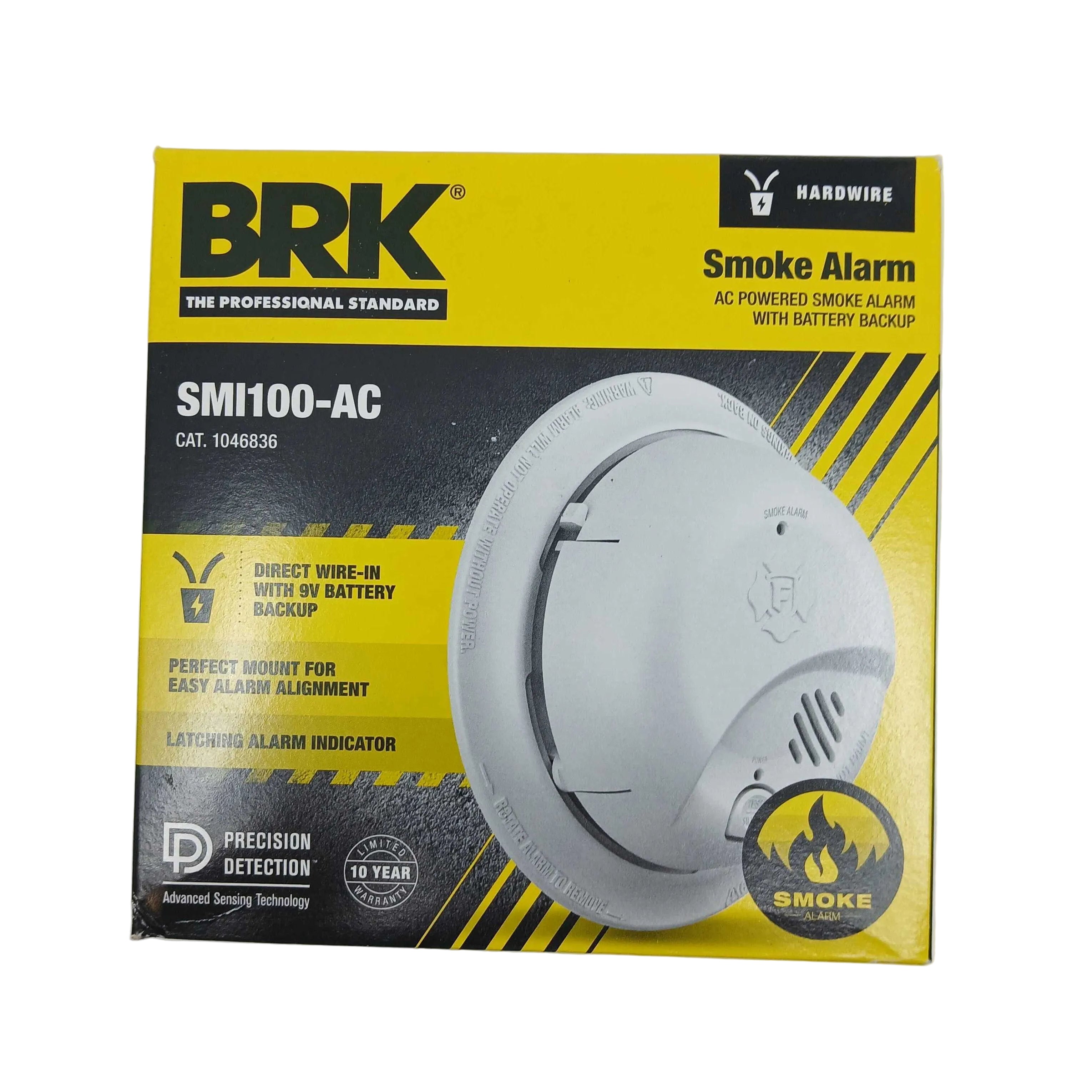 BRK SMI100-AC Interconnect Hardwire Smoke Alarm with Battery Backup (1046836) - The Fire Alarm Supplier